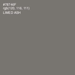 #78746F - Limed Ash Color Image